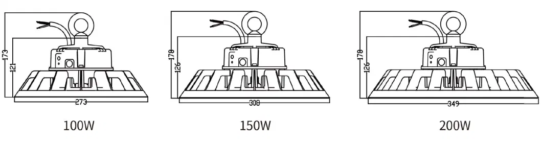 200lm/W Highbay Industrial Waterproof LED Warehouse Light